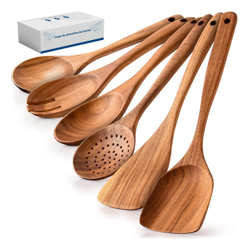 Bluelander Cucharas De Cocina Juego De Cucharas Para Cocinar