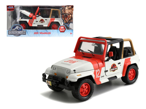 Jurassic World 1:24 Escala 1992 Jeep Wrangler Race Car Play