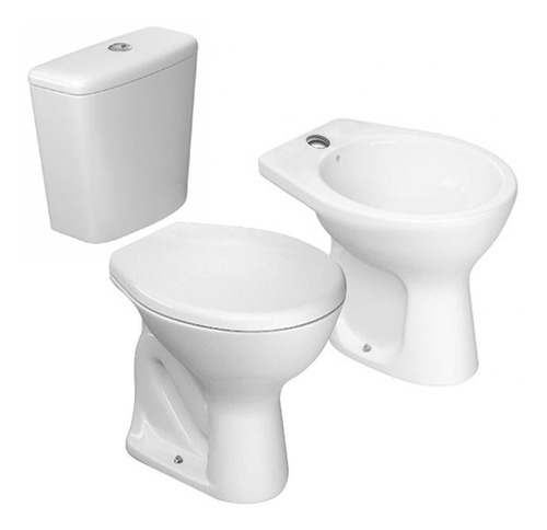 Combo Baño Deca Inodoro Mochila Bidet Asiento Envio Gratis