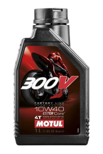 1 Litro Óleo Moto Motul Racing 300v 10w40 Sintético