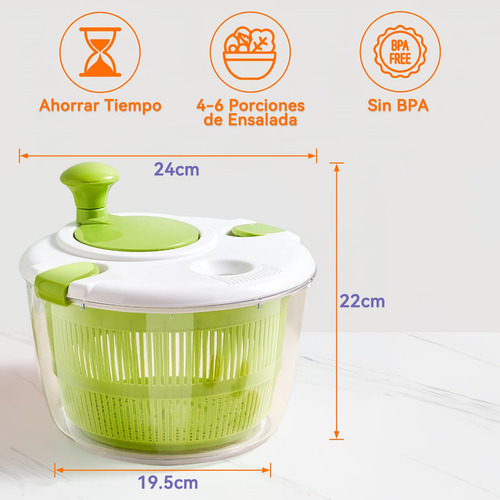 Centrifugadora De Lechuga & Ensalada, Incluir Extractor De