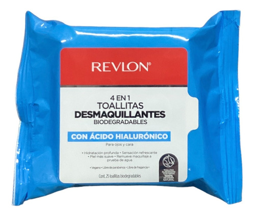 Revlon Toallitas Desmaquillantes Acído Hialurónico 25 Pzs