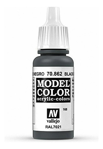 Vallejo Model Color 17ml Pintura Acrílica Color 168 Gris Negro 70.862