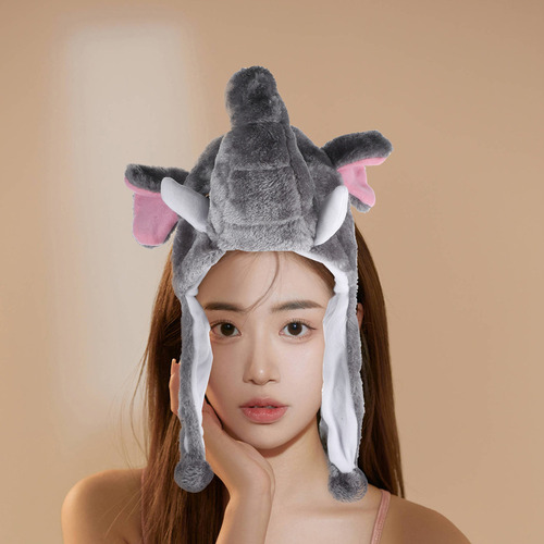 Sombrero De Felpa Con Forma De Elefante, Estilo Esquí De Inv