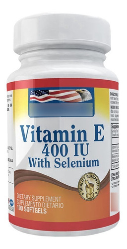 Vitamina E 400 Iu Con Selenium 100 Softgels