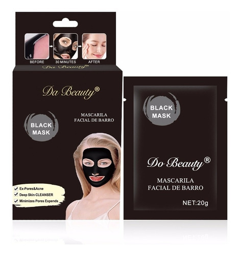 Mascarilla facial para piel Do Beauty Black Mask 20g