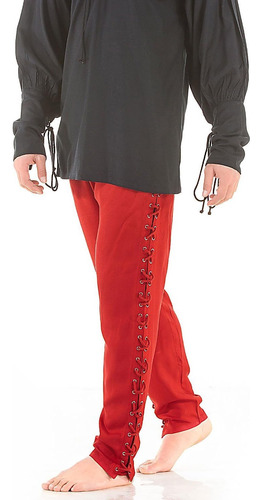 Disfraz De Pantalones Góticos De Pirata Del Renacimiento Med