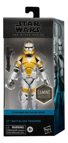 Boneco Black Series, Clone Trooper 13 Th Battali, Star Wars