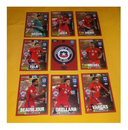 Fifa 365 2017 Chile Set Completo Panini Adrenalyn