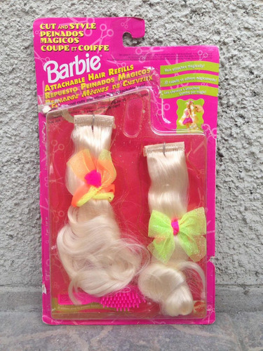 Extensiones Repuestos Peinados Mágicos De Barbie 100% Mattel