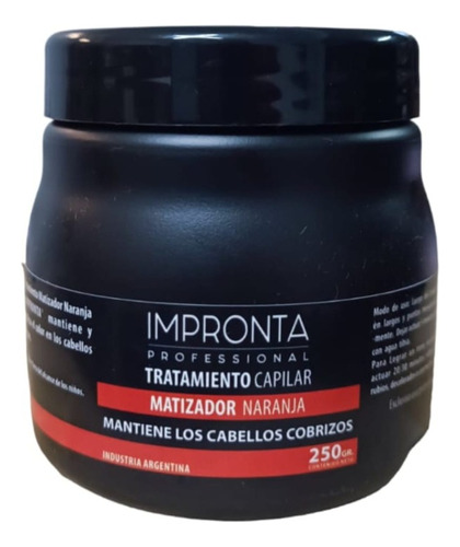 Mascara Matizadora Impronta Naranja X250ml( Cobrizos)