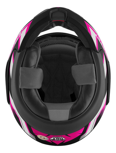 Capacete Para Moto Escamoteável Viseira Dupla Brilhante Nf