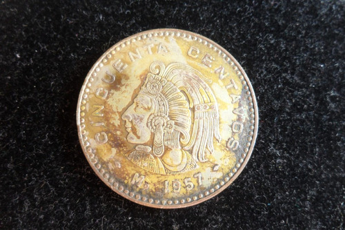 Moneda De 50 Centavos De 1957