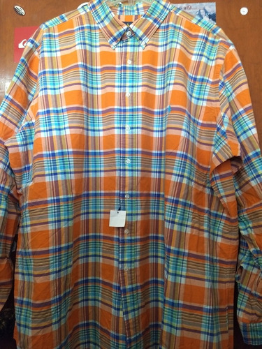 Camisa Ralph Lauren Polo 3 Xlt Adulto A Cuadros Algodón