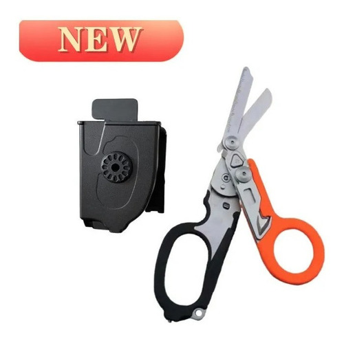 Tijera Paramedica Raptor Naranja Con Negro Leatherman