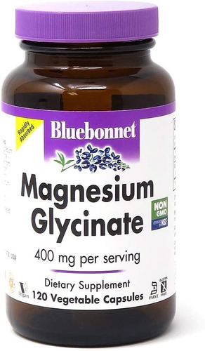 Glicinato Magnesio 400mg 120cap - Unidad a $2216