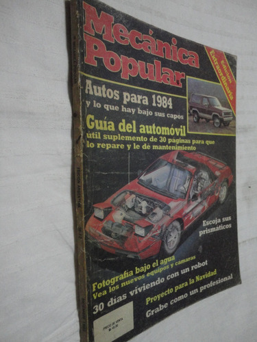 Revista Mecánica Popular Diciembre 1983 Autos Para 1984