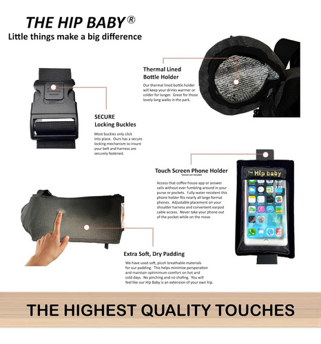 Portabebés Ergonómico Con Asiento De Cadera Con Certificació