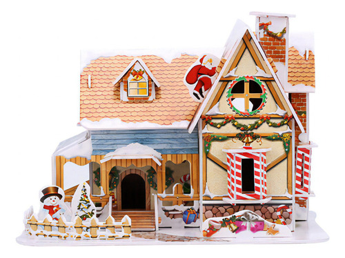 Quebra-cabeça de Natal DIY para crianças pequenas, 40 peças