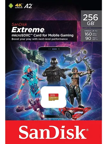 Sandisk extreme deals 256gb microsd