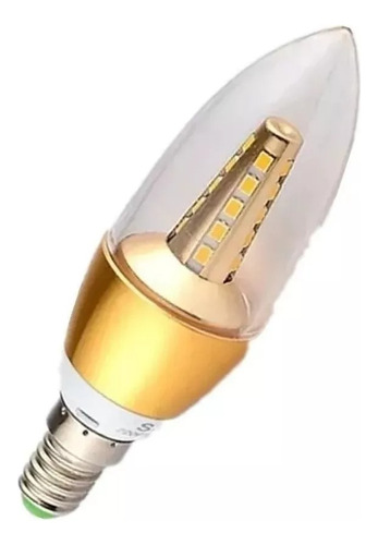 Ampolleta Led E14 Tipo Vela 5w Luz Fria