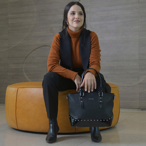 Cartera Soft Cecchini Margarita Cuero Pu