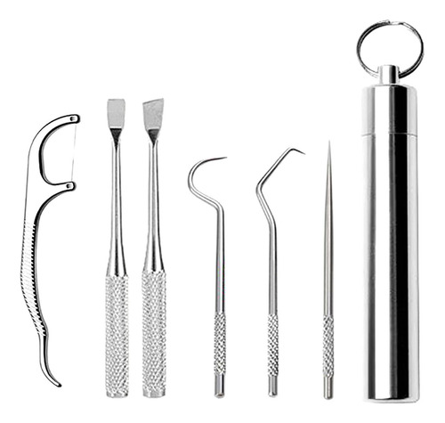 Juego De Palillos De Acero Inoxidable L (6 Piezas) Portable