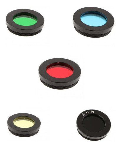 5x Telescopio Ocular Lente Color Filtro Set 1.25 Para