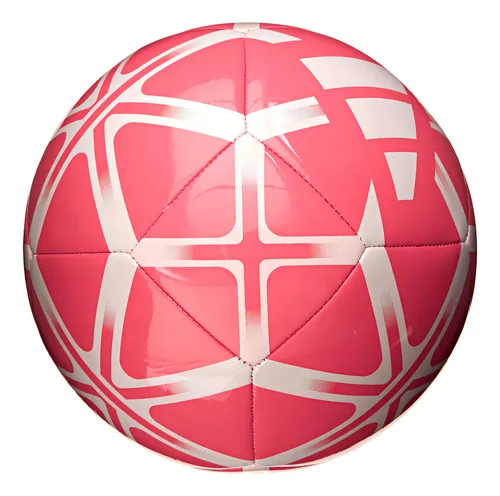 Balón de fútbol Starlancer Club Field Adidas, color rosa y blanco