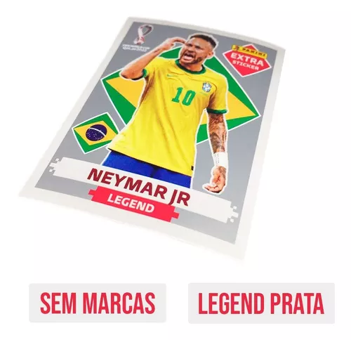 Figurinha Rara Neymar Jr Legend Silvecopa Do Mundo Qatar 22