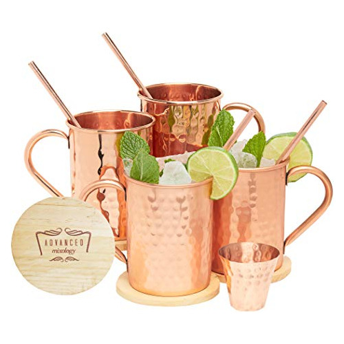 Avanzada Ciencia De La Mezcla Moscow Mule 100% De Cobre Puro