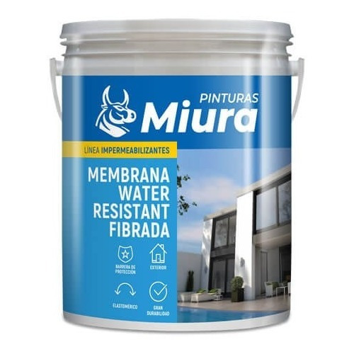 Membrana Liquida Water Resistant Fibrada Miura 10lts