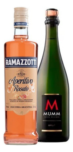 Combo Mumm  Brut Nature  750 Ml + Aperitivo Ramazzotti 700ml