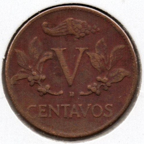 5 Centavos 1956 Con B