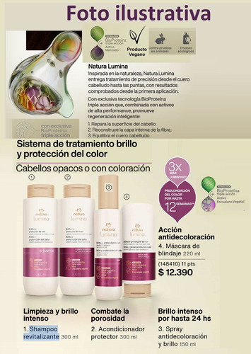 Mascara Capilar Blindaje Brill Protec De Color Lumina Natura