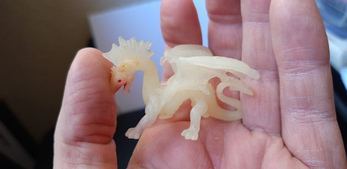 Vintage Glow Dragon Mini Figure 4 Cms (Usado)