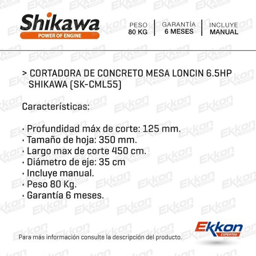Imagen 2 de 7 de Cortadora Bloque Ladrillo Baldosa Marmol Loncin 6.5hp Nafta