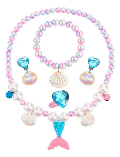 Nr Disfraz Sirenita Para Niñas Vestido Princesa Ariel Fiesta