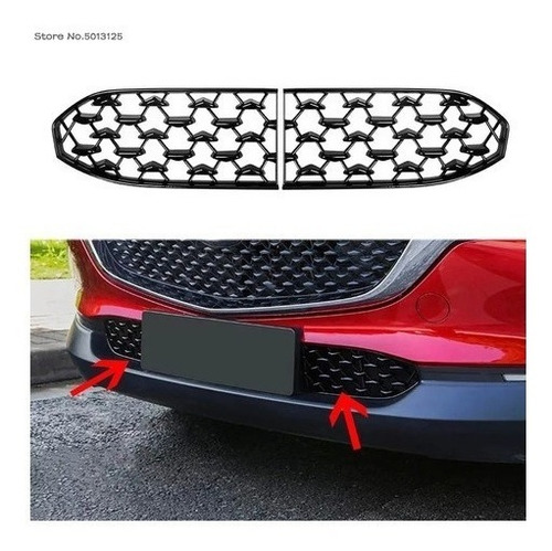 Imagen 2 de 4 de Rejilla Lujo Mazda Cx-30 Persiana Inferior Bumper Delantero