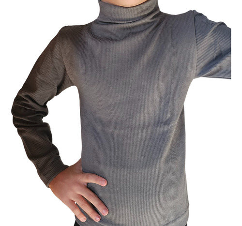 Conjunto Termico Infantil Morley Frisado Polera Y Pantalon Negro 12 Años