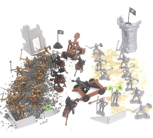 Medieval Knight Pretend Play Model Castle Building With