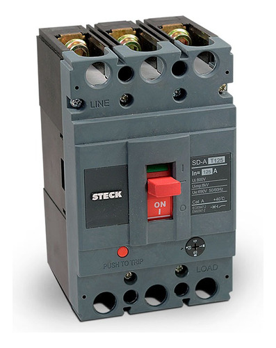 Interruptor Automatico 3x125a Steck Sdat125