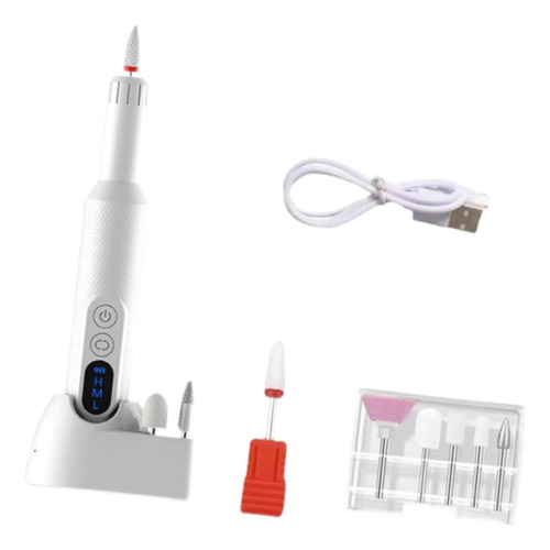 Kit De Lima De Uñas Eléctrica, Máquina De Lijado De