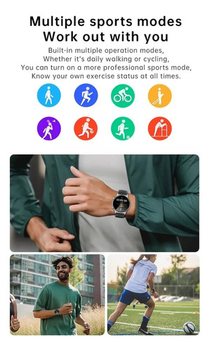 Reloj Inteligente Deportivo Impermeable Nk09 Bt Para Hombre