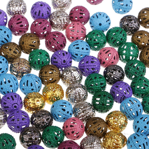 4 X 100pcs Multicolor Cuenta De Hierro Abalorio, Ornamento