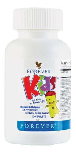 Multivitaminas Masticables Para Niños Forever Kids 120 Tab 