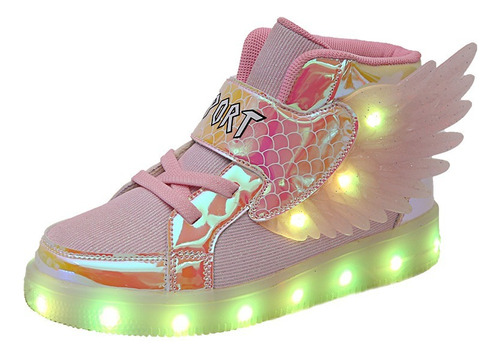 Talla 27-37 Usb Charger Kids Light Up Sneakers