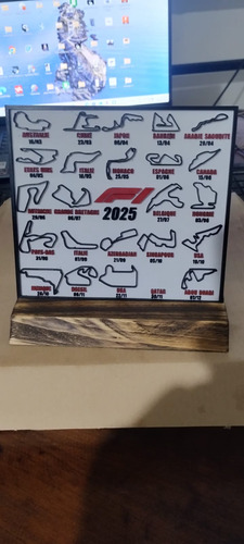 Calendario 2025 F1 3d Con Fechas De Las Carreras Paisaje