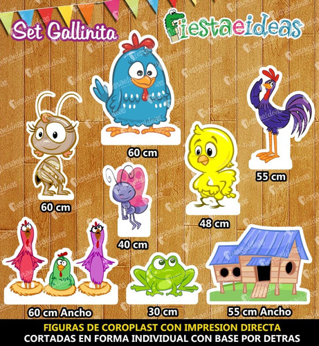 Figuras Decorativas Coroplast Gallinita