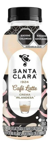 6 Pza Leche Saborizada Santa Clara Sabor Café Crema Irlandes